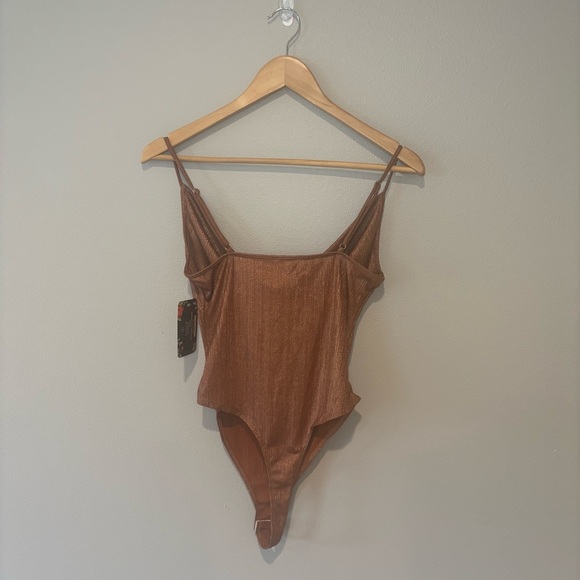 BLASHE Belong Bodysuit in Copper with Adjustable Spaghetti Straps NWT Small - Picture 2 of 13